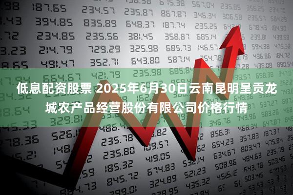 低息配资股票 2025年6月30日云南昆明呈贡龙城农产品经营股份有限公司价格行情
